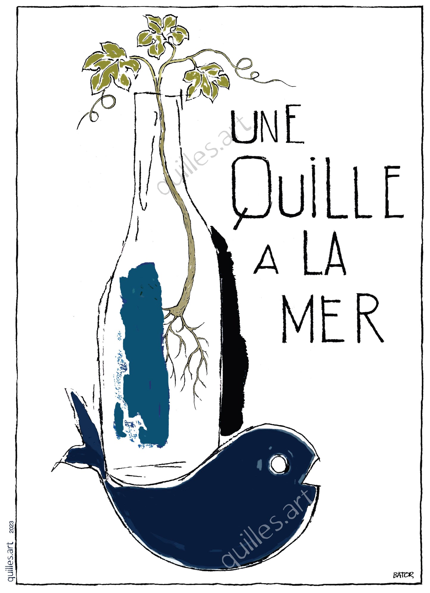 UNE QUILLE A LA MER